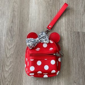 Disney Parks Minnie Mouse backpack wristlet